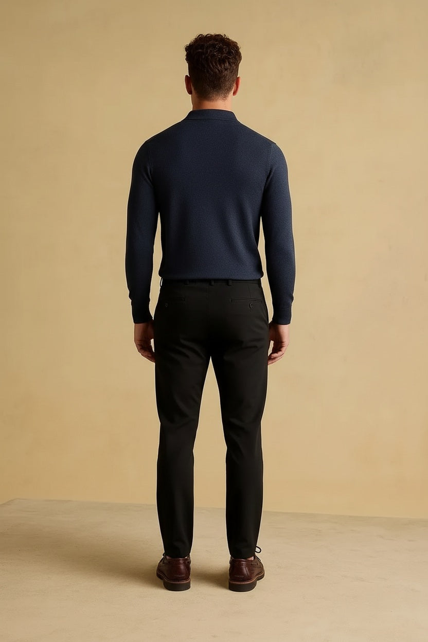 Men Trousers Solid Trousers