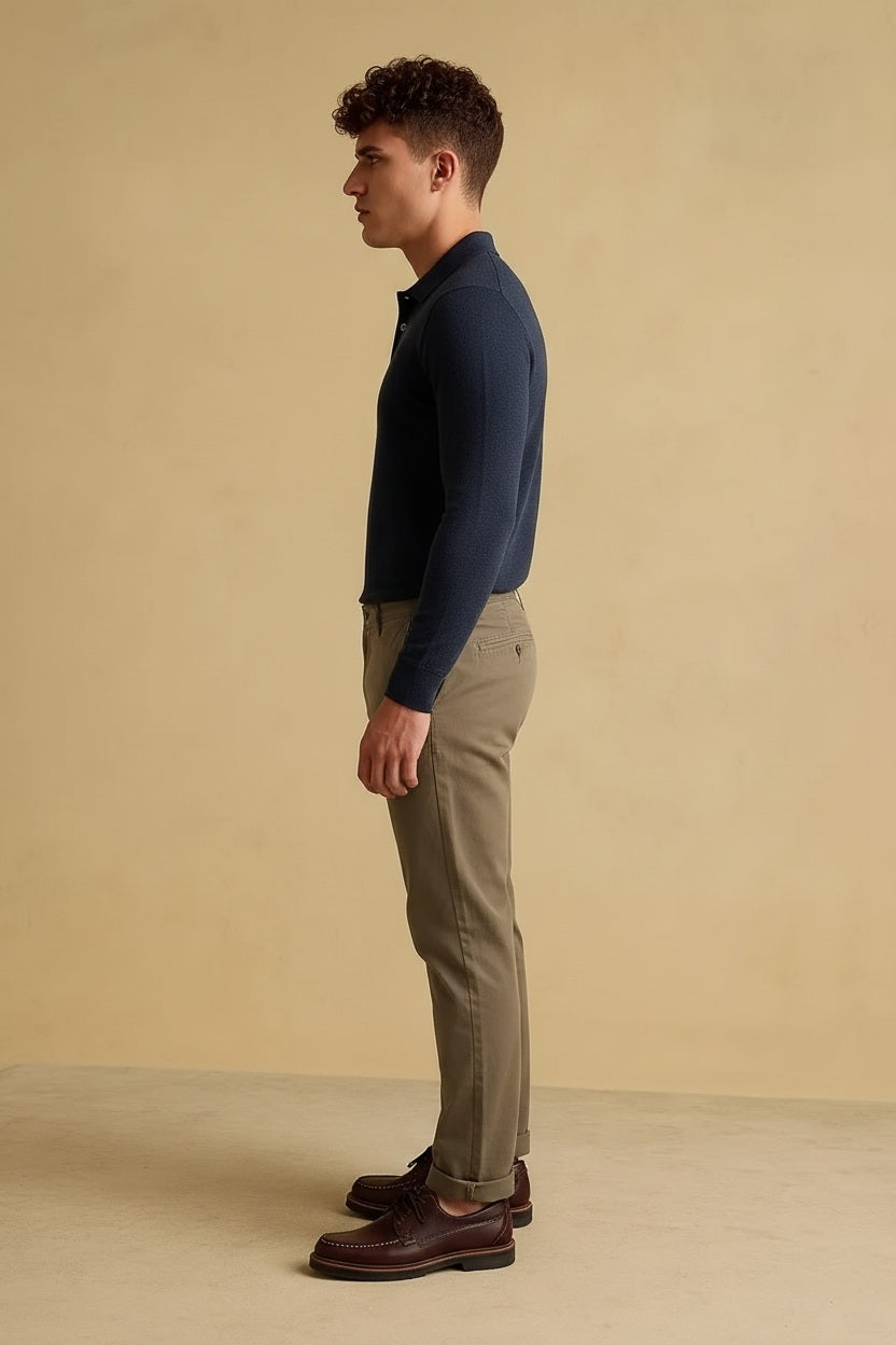 Men Trousers Solid Trousers