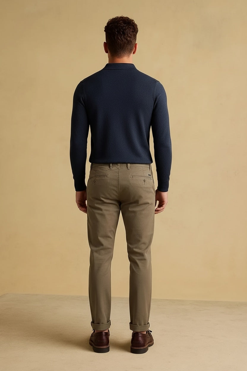 Men Trousers Solid Trousers