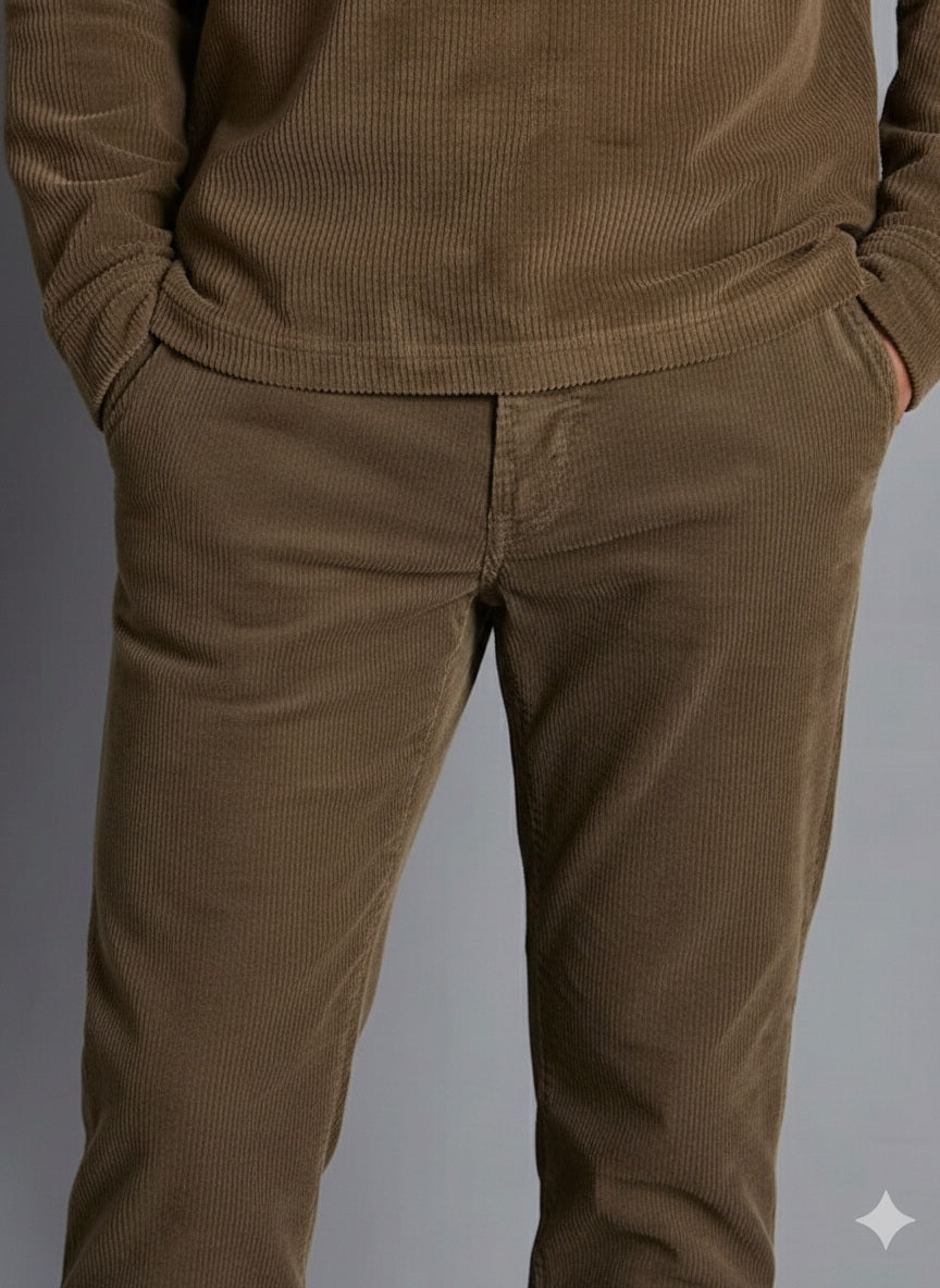 Men Solid Trousers