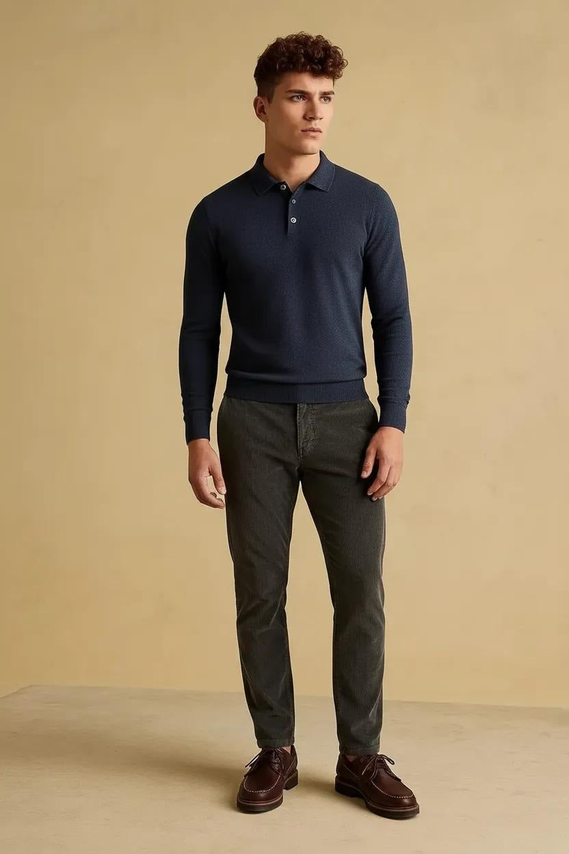 Men Trousers Solid Trousers