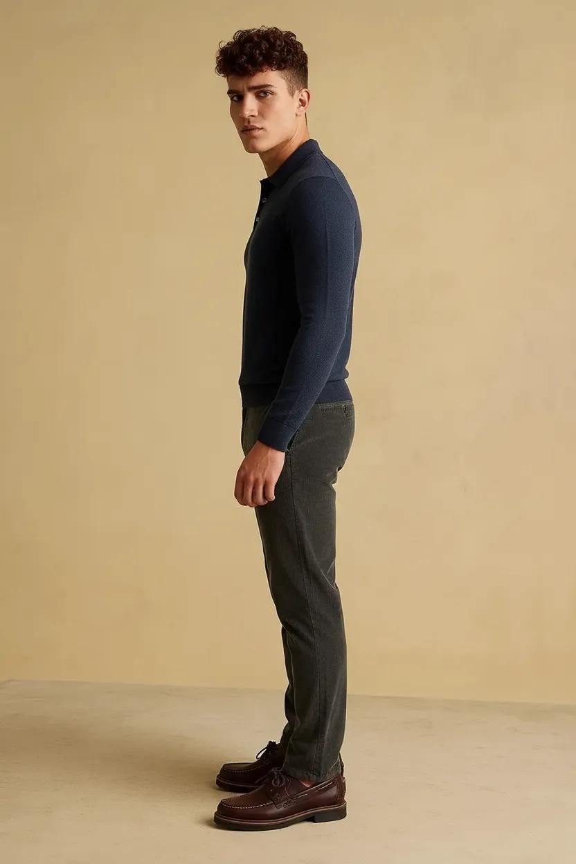 Men Trousers Solid Trousers