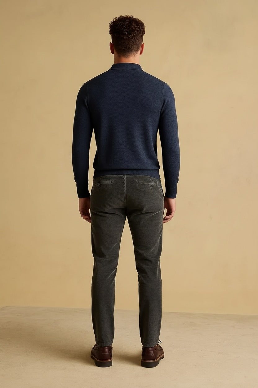 Men Trousers Solid Trousers