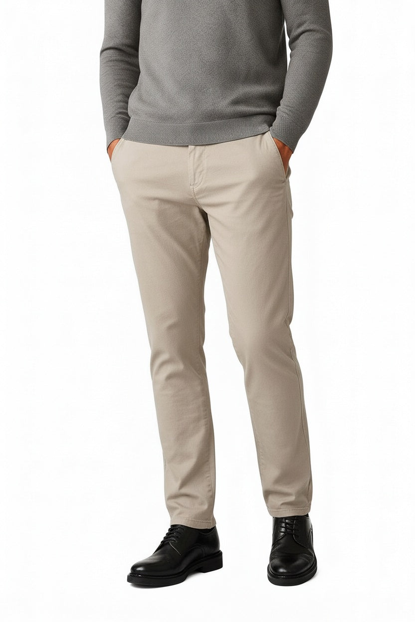 Men Trousers Solid Trousers