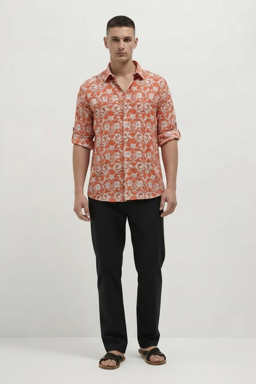 Men Mid-Rise Cotton Trousers