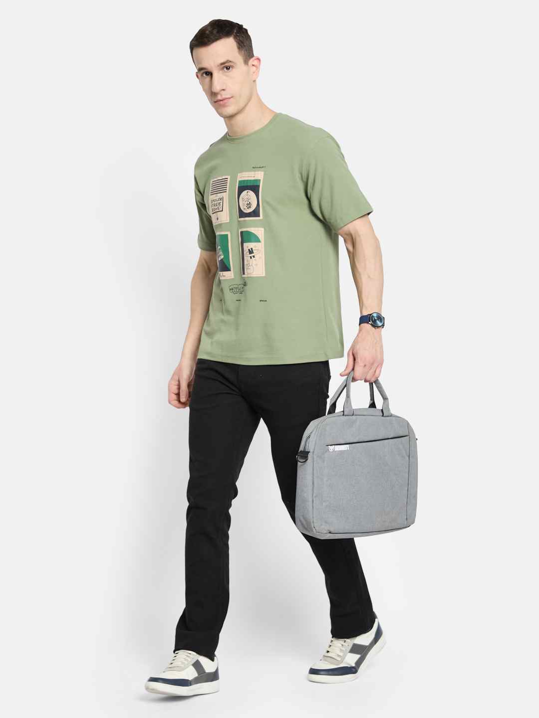 Octave Men Printed T-shirt