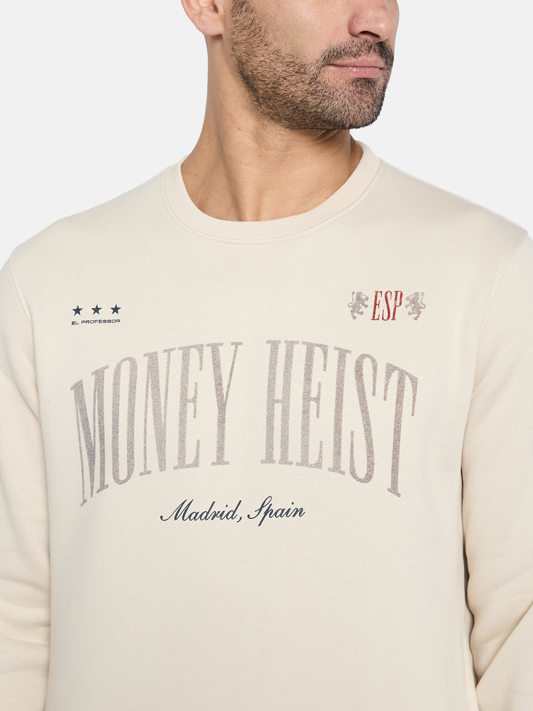 Octave Men Printed Pullover Sweatshirt