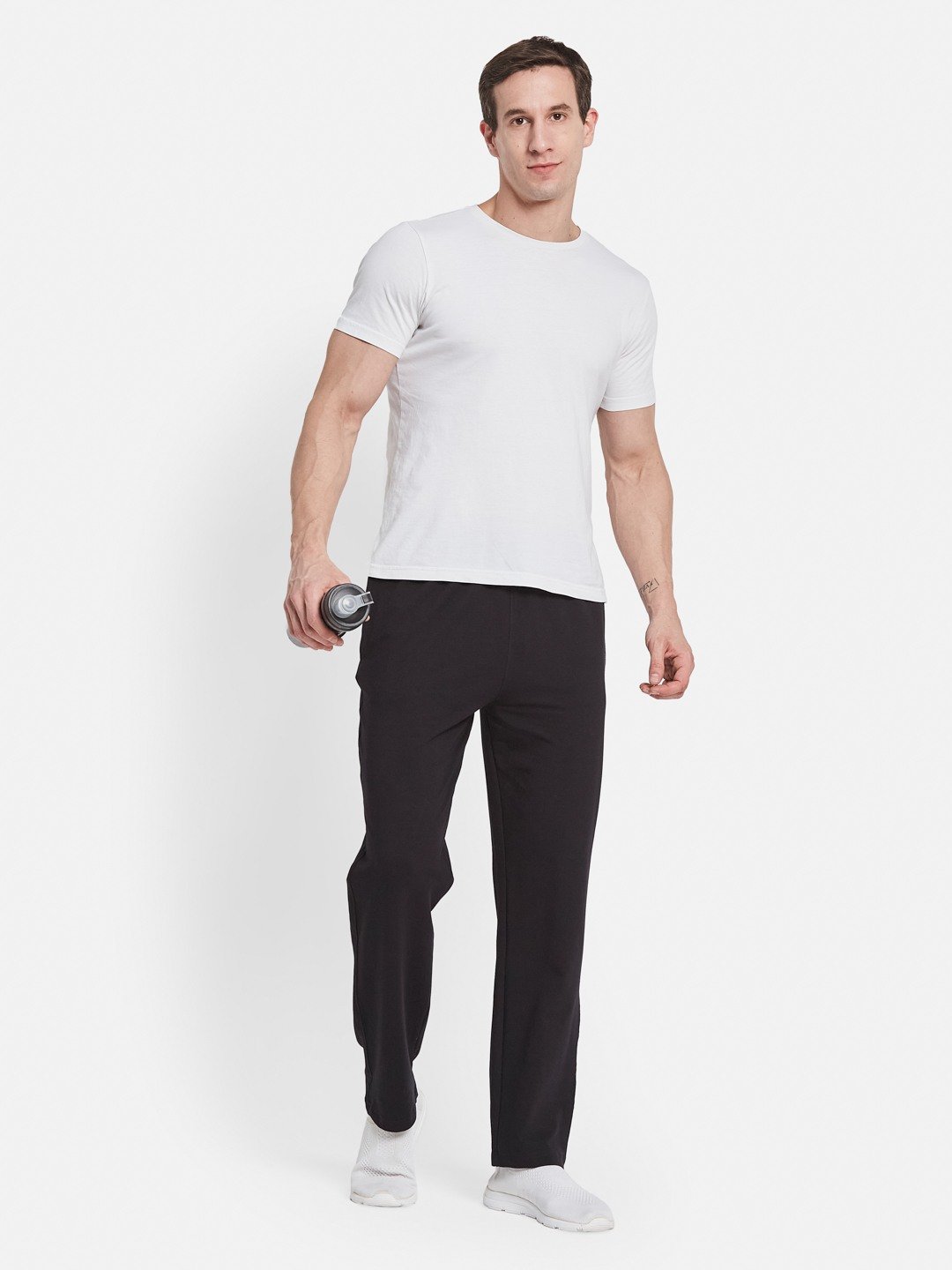 Octave Men Cotton Mid Rise Track Pants