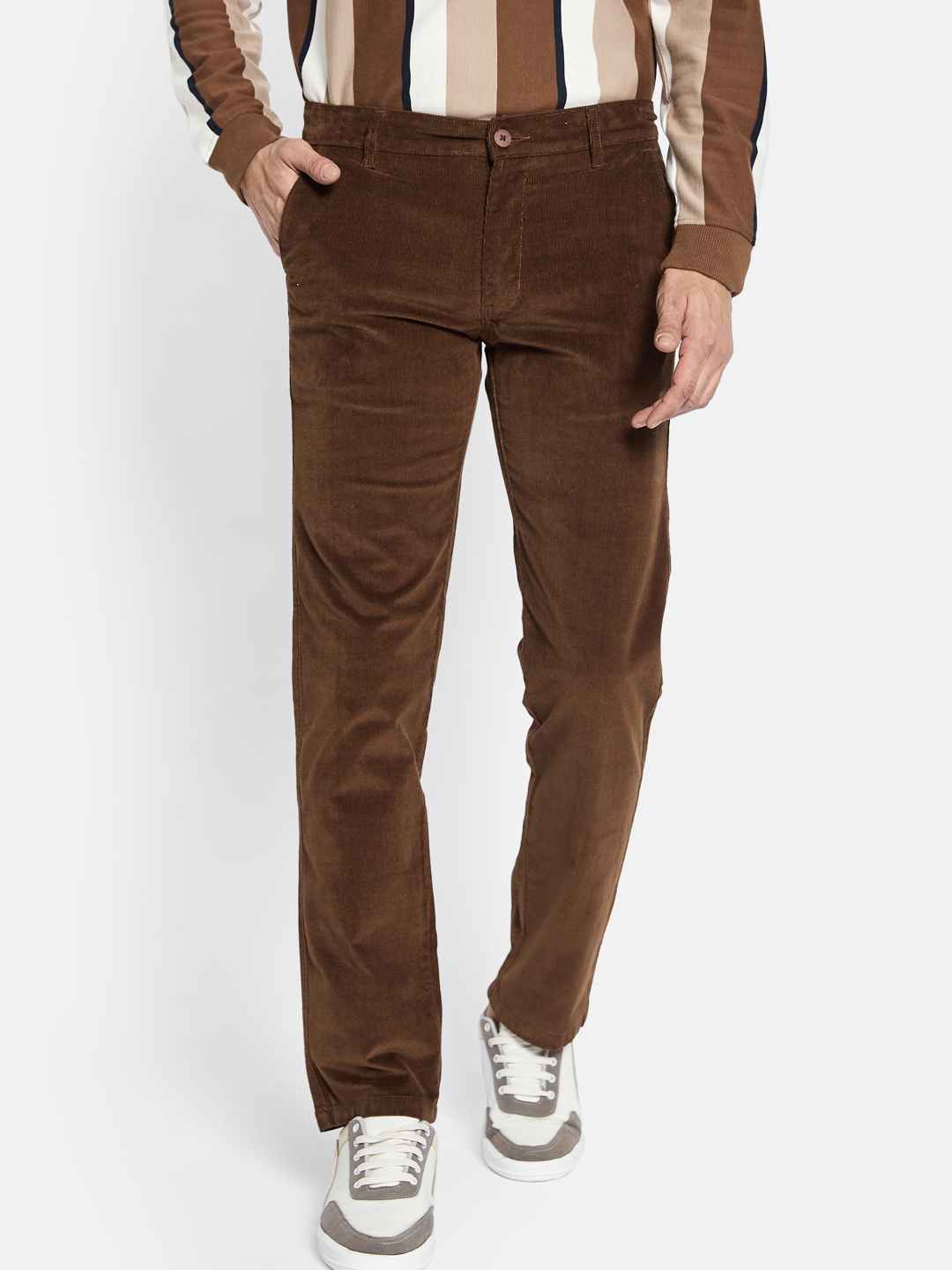 Octave Men Regular Fit Chinos Cotton Trousers