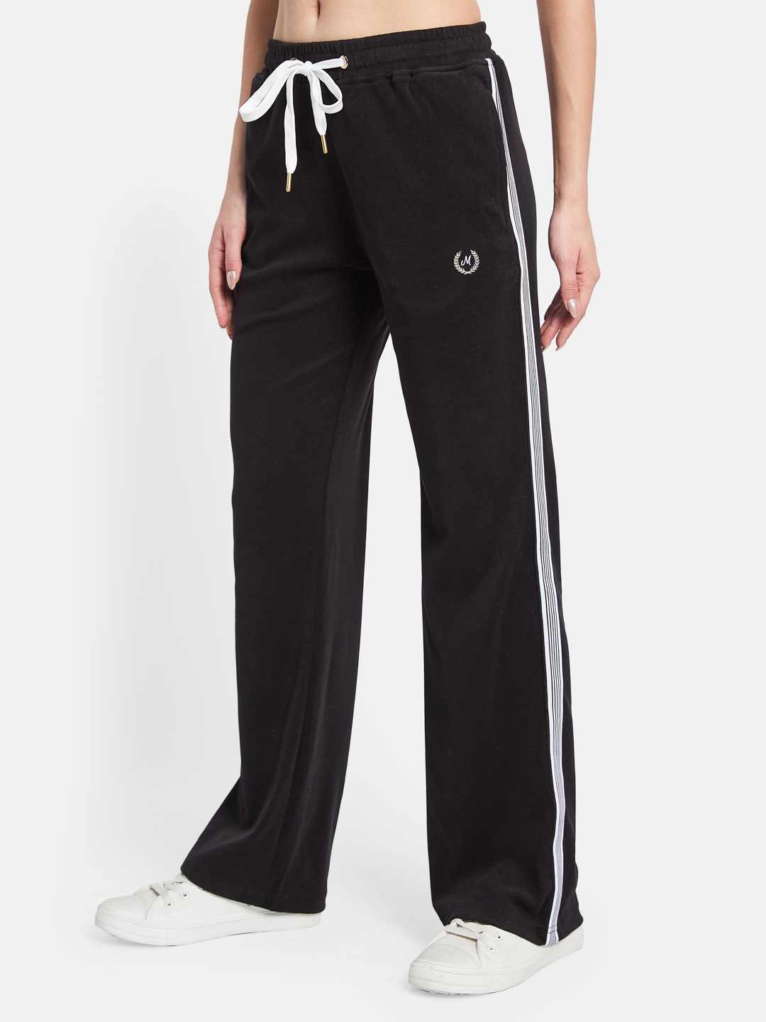 METTLE Women Cotton Mid Rise Track Pants
