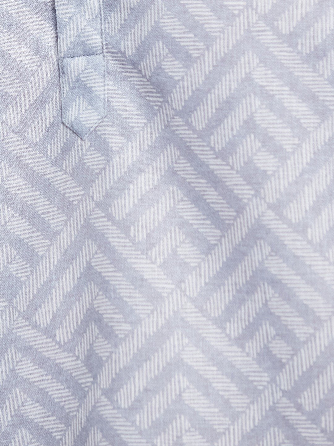 METTLE Men Band Collar Geometric Printed Cotton Casual Shirt