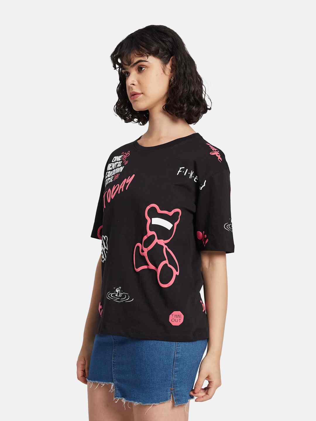 METTLE Women Printed T-shirt