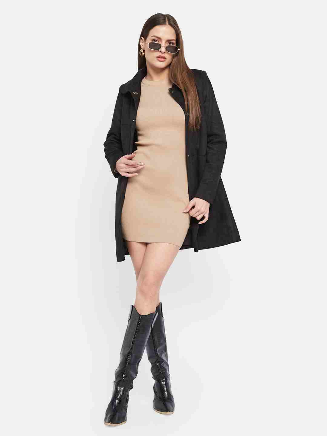 METTLE Women Single-Breasted Overcoat