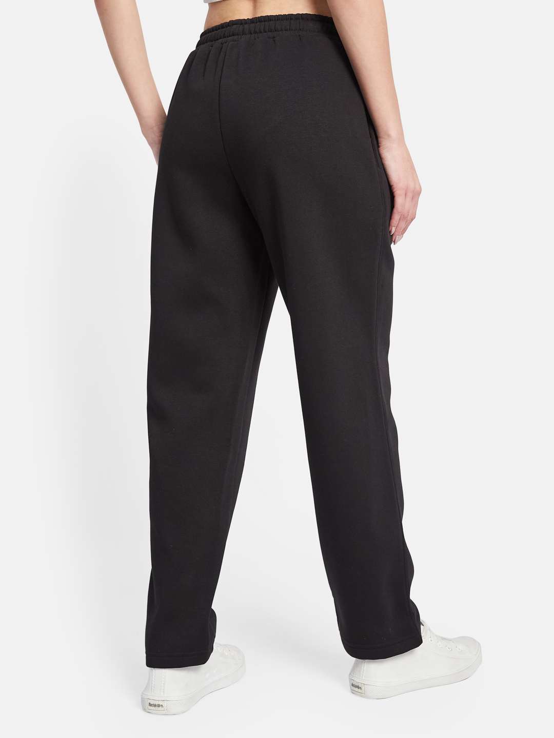 METTLE Women Cotton Mid Rise Track Pants