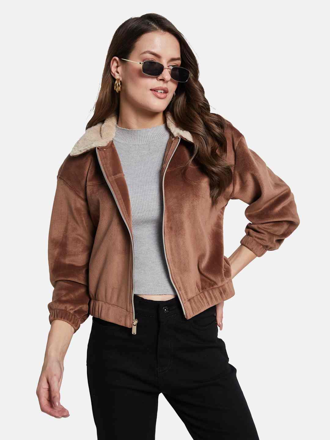 METTLE Women Front-Open aw24 Sweatshirt