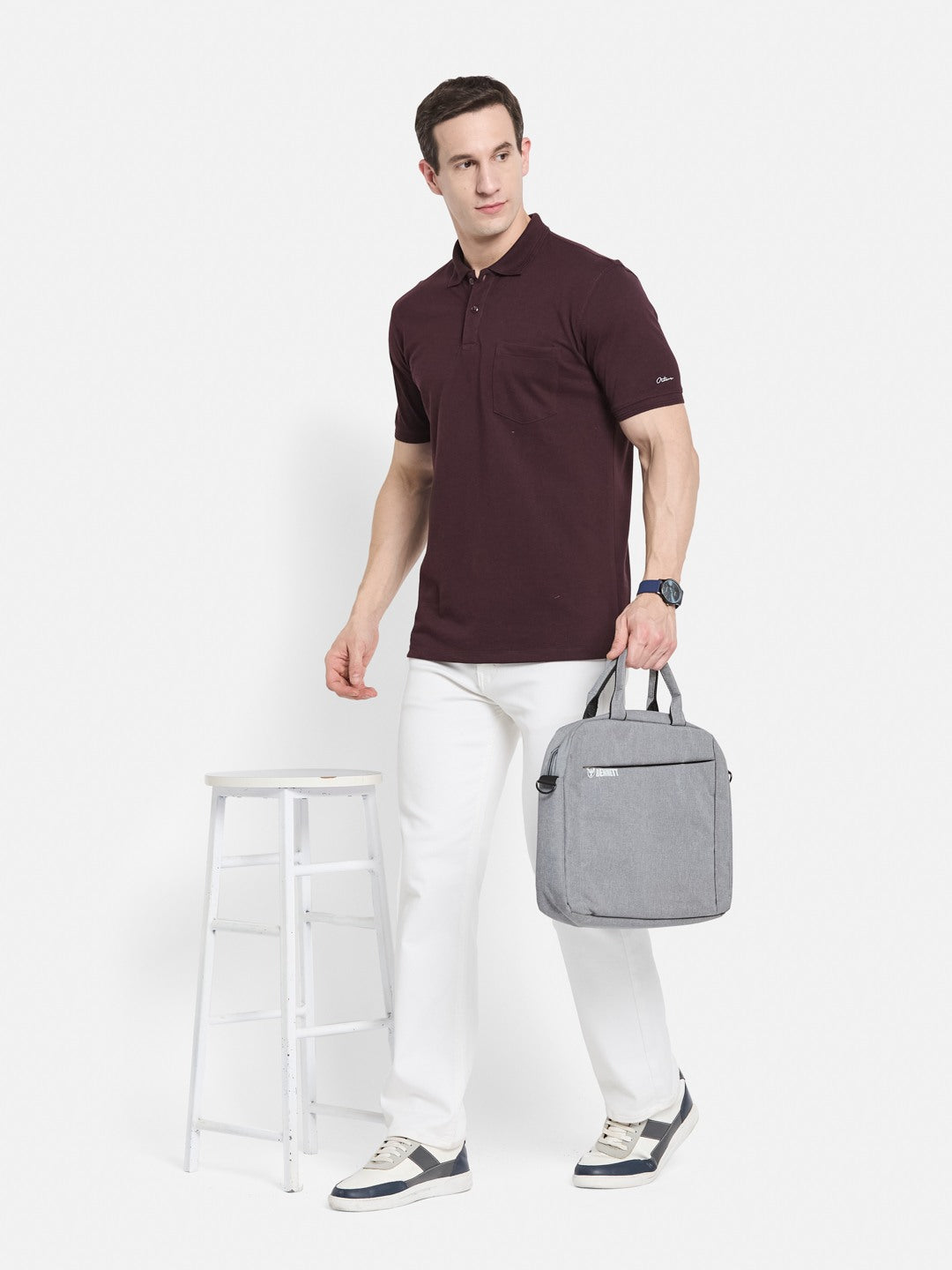 CORE POLO NECK PIQUE T-SHIRT