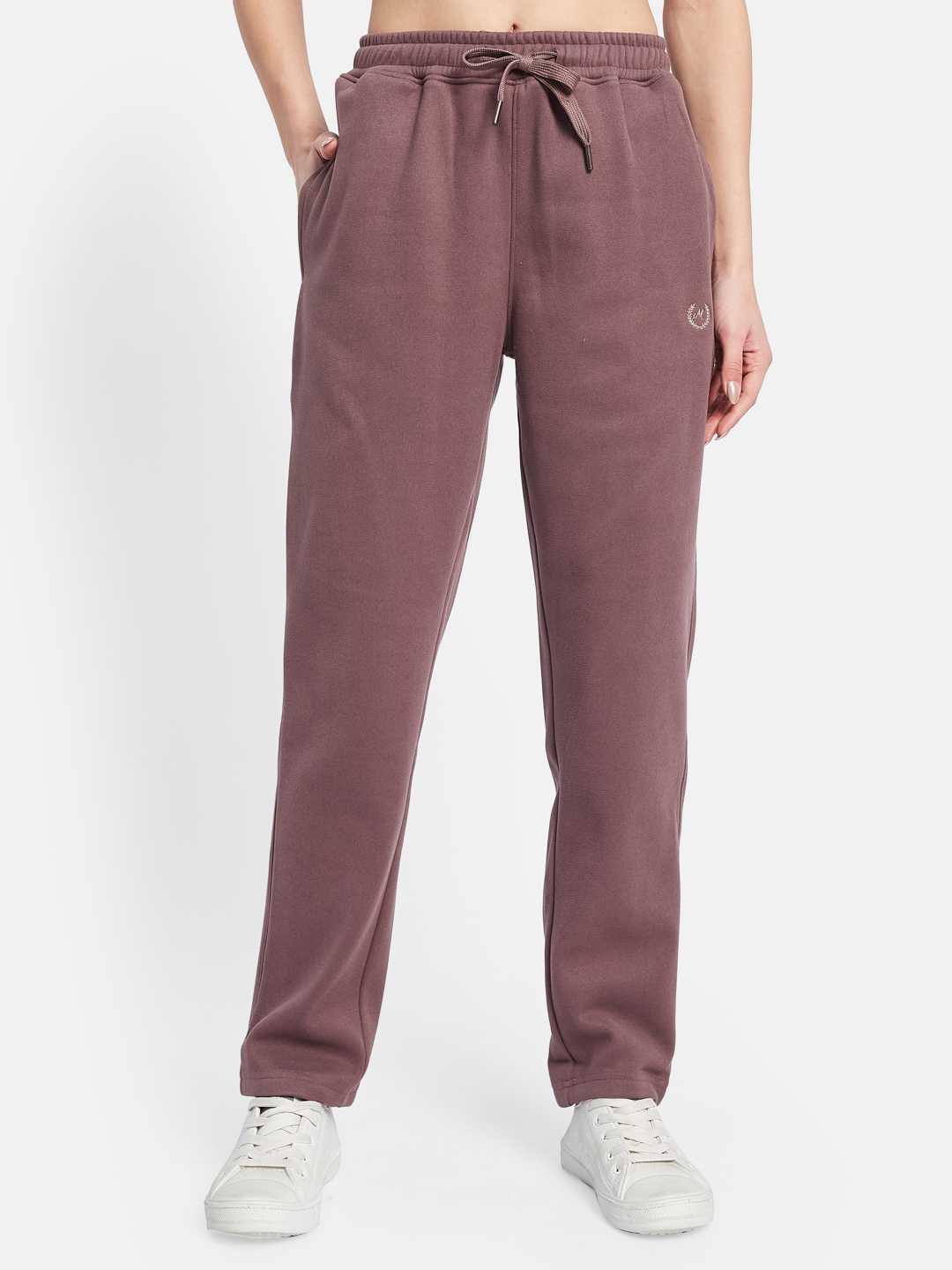 METTLE Women Cotton Mid Rise Track Pants