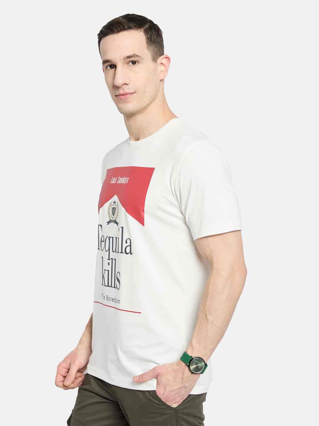Octave Men Printed T-shirt