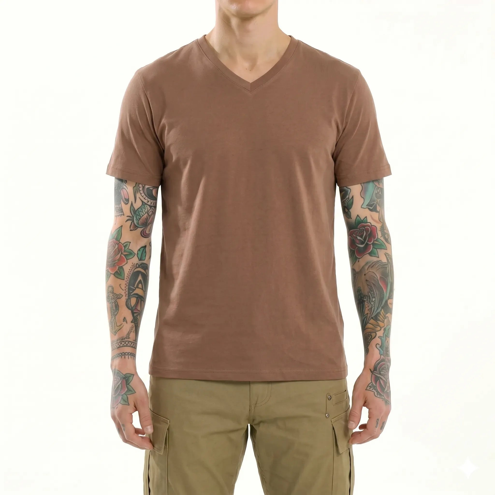 Men V-Neck T-shirt