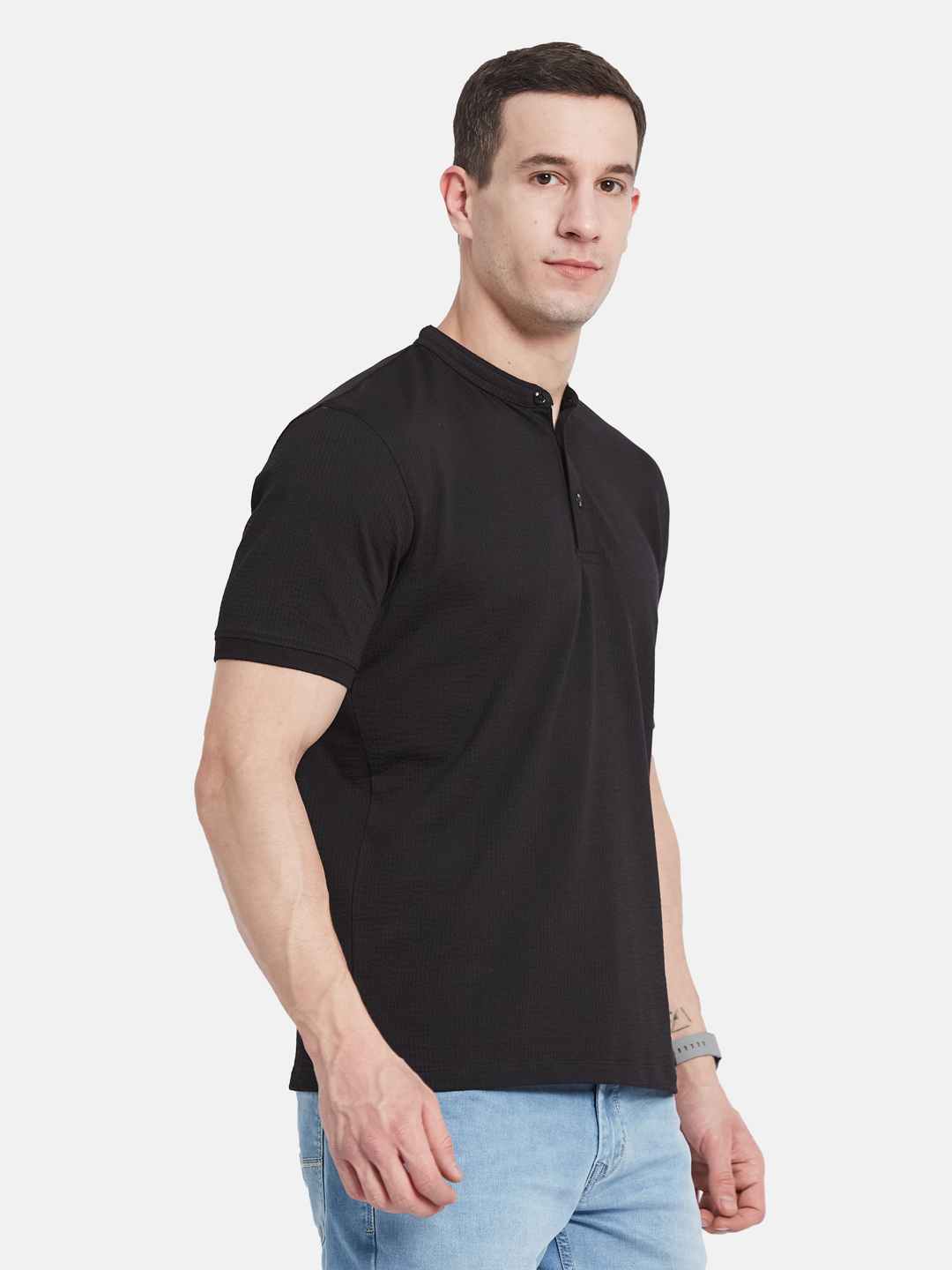 Octave Men Mandarin Collar T-shirt
