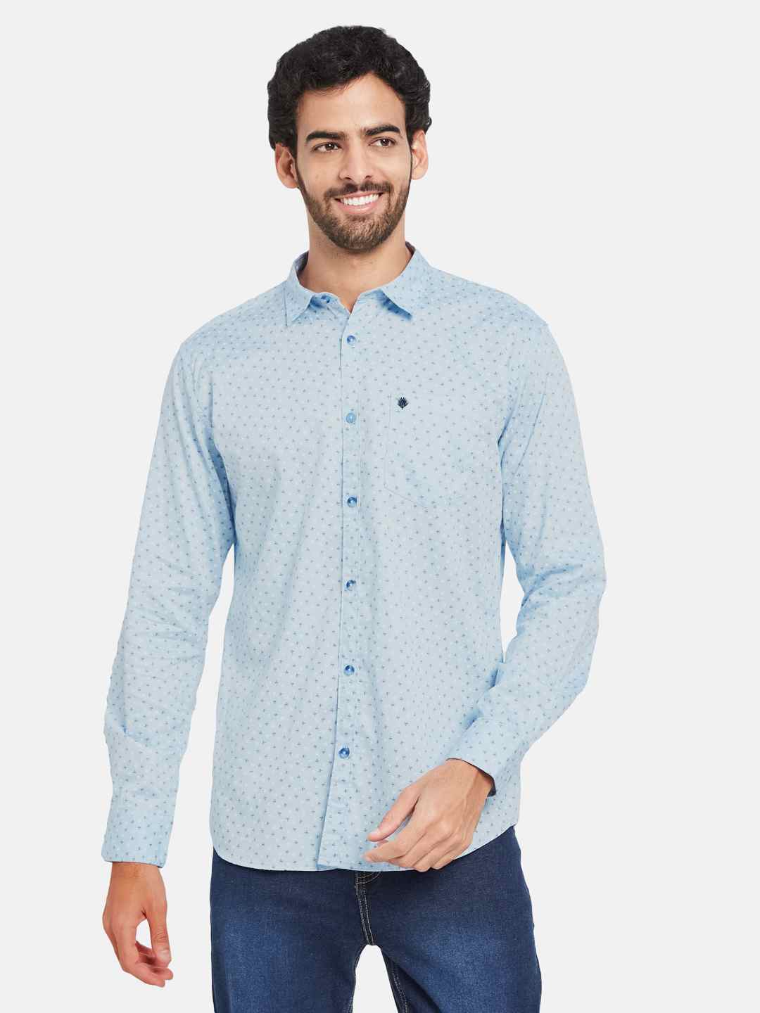 Mettle Floral Printed Cotton Casual Shirt