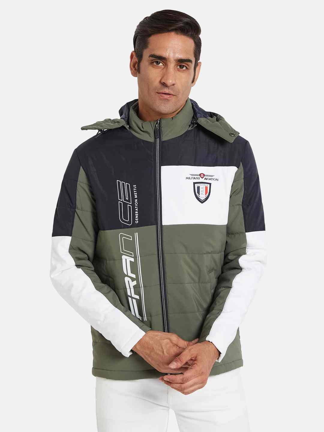 METTLE Men Colourblocked Jacket