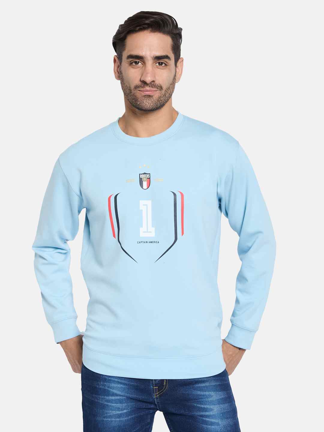 Octave Men Printed Pullover Sweatshirt