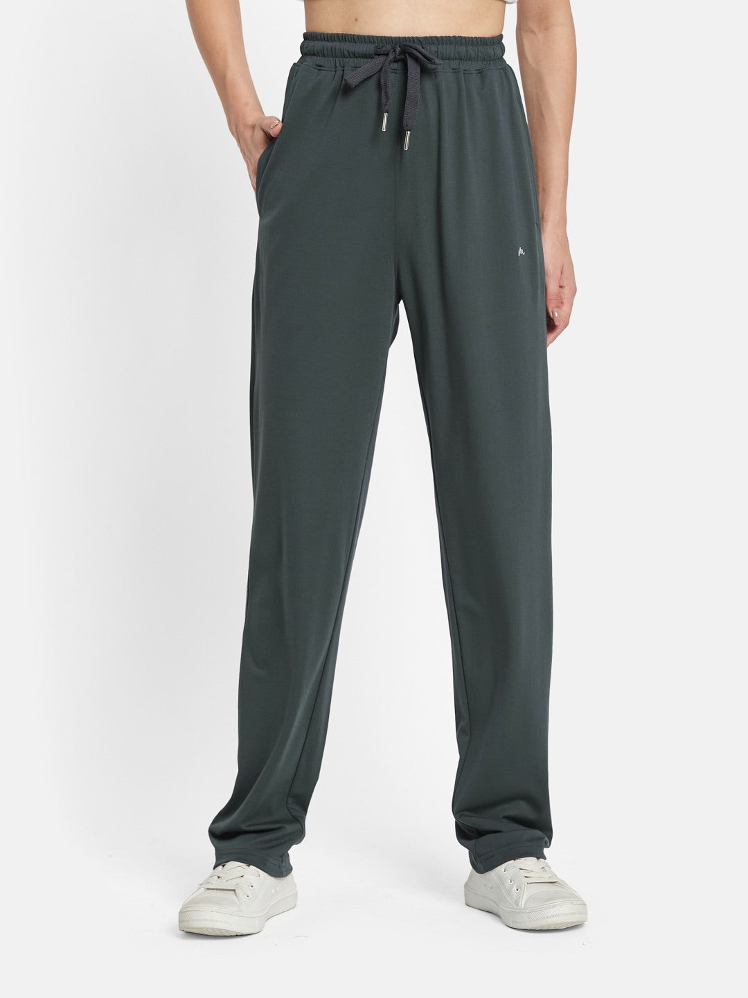 METTLE Women Cotton Grey Track Pants