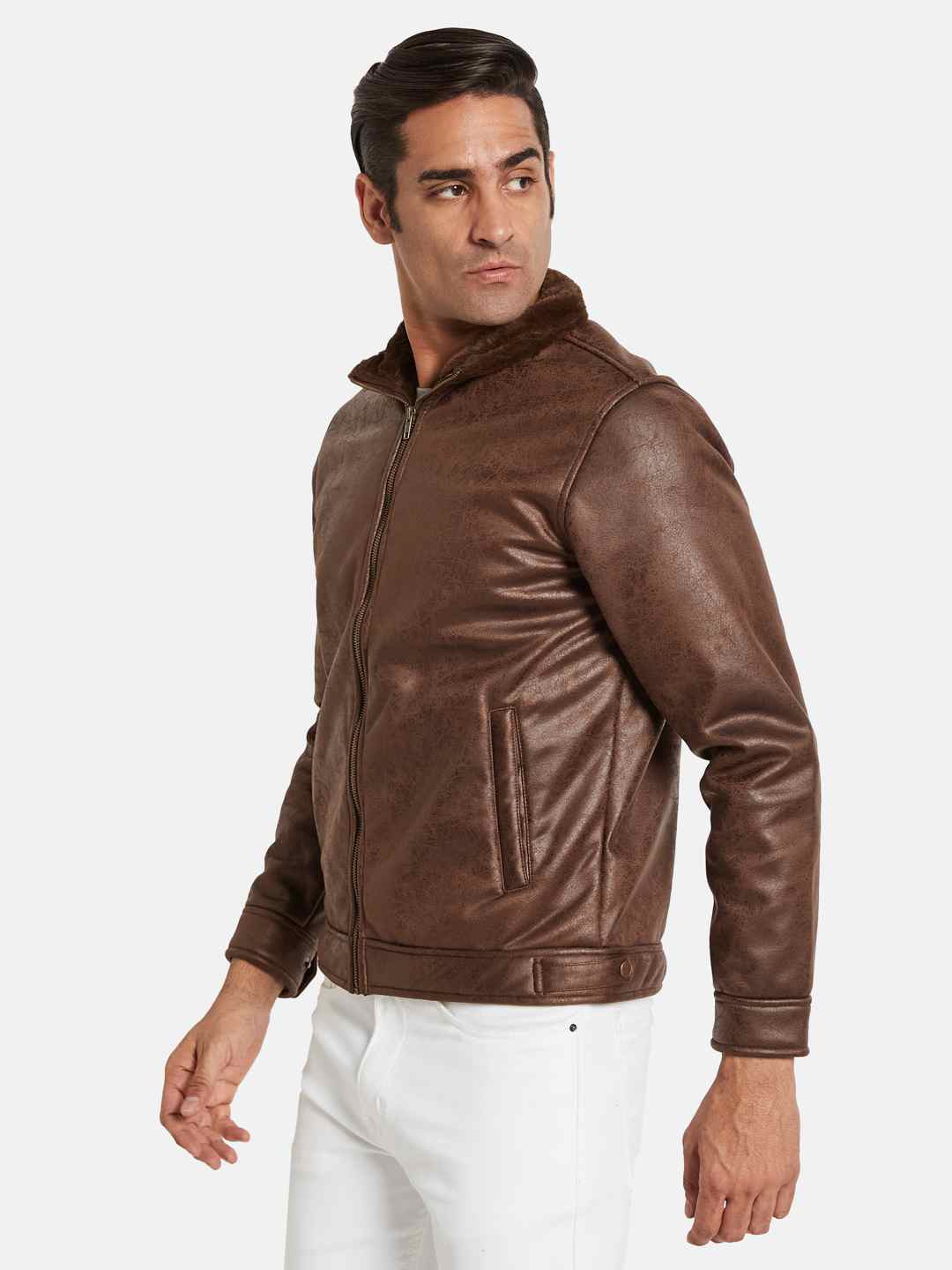 METTLE Men Suede Jacket