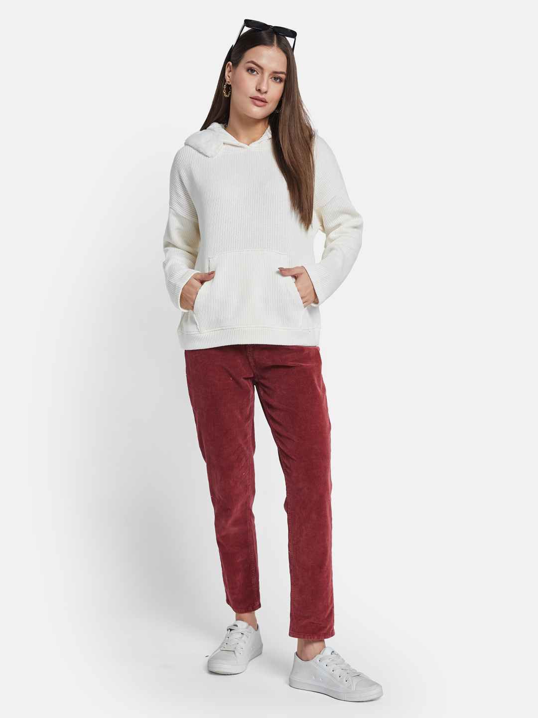 METTLE Women Hooded Sweatshirt