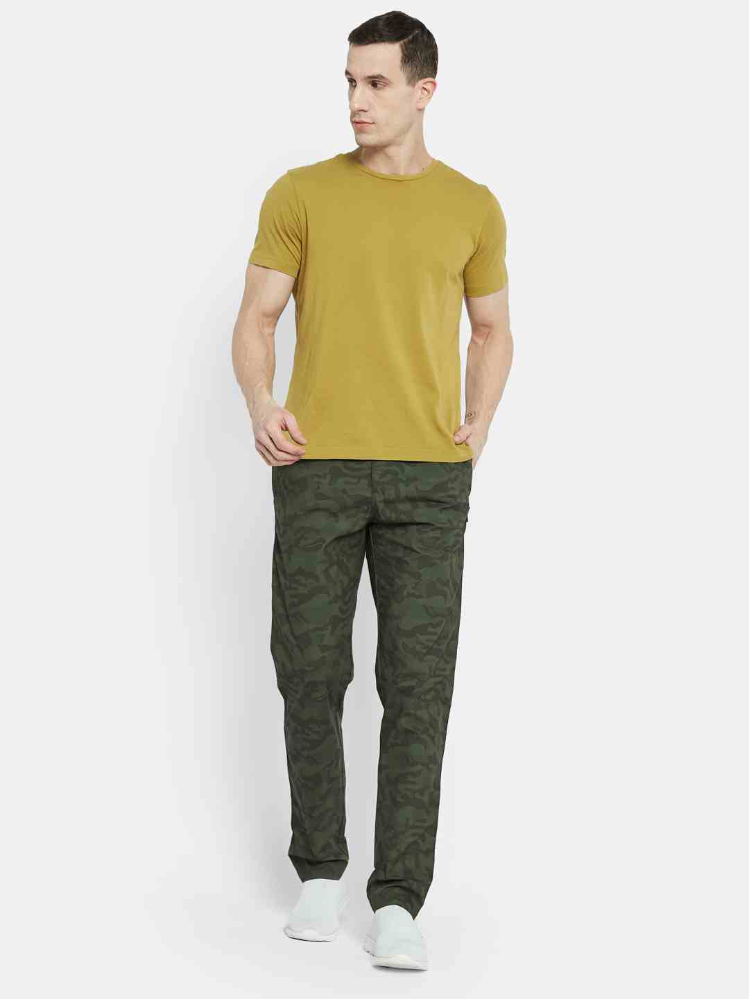 Octave Men Printed Cotton Track Pants