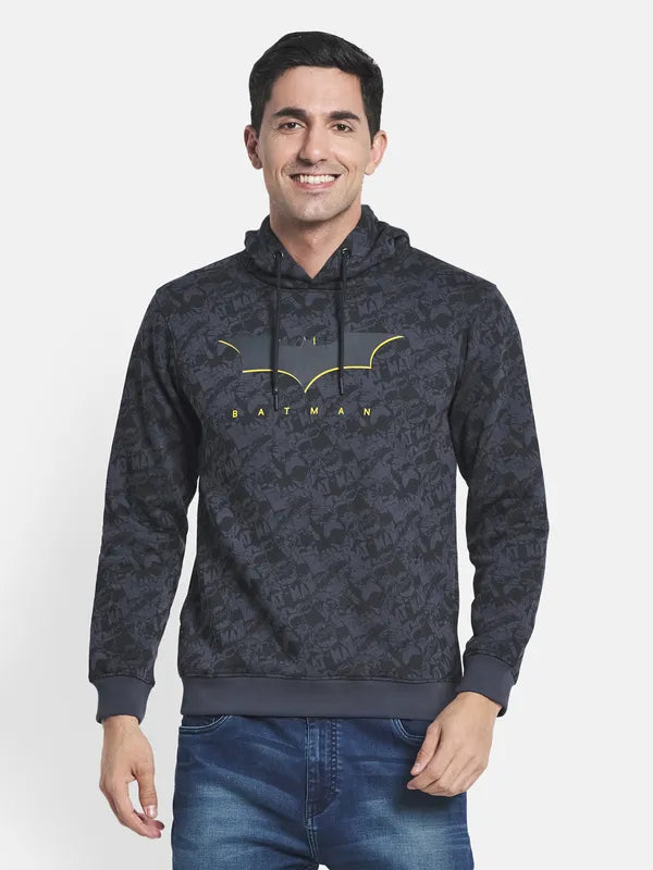 Men Grey Printed Sweatshirt