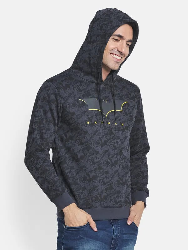 Men Grey Printed Sweatshirt
