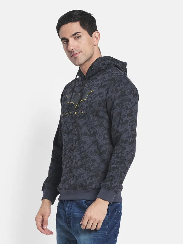 Men Grey Printed Sweatshirt