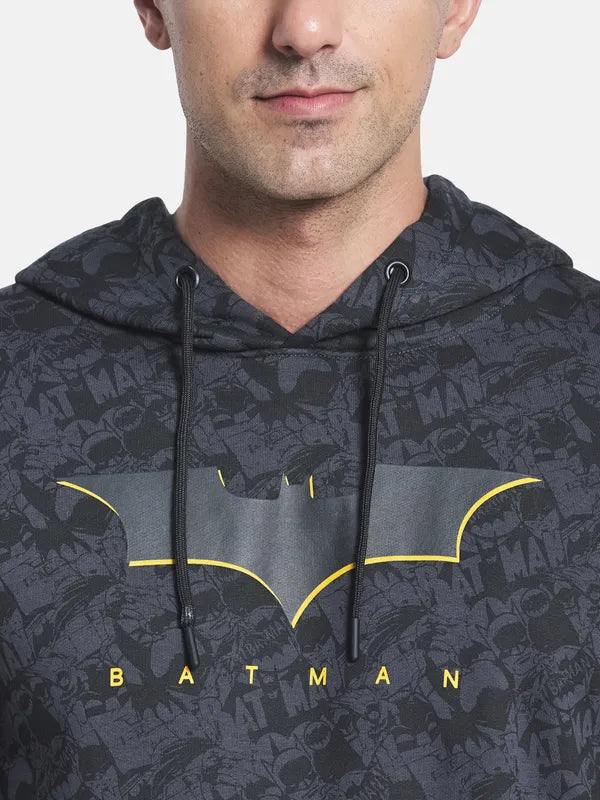 Men Grey Printed Sweatshirt