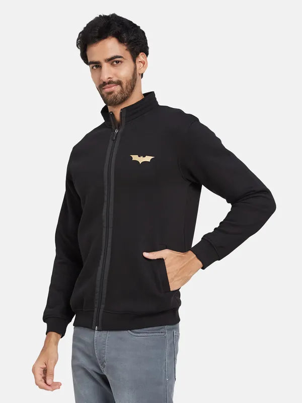 Octave Typography Printed Fleece Sweatshirt