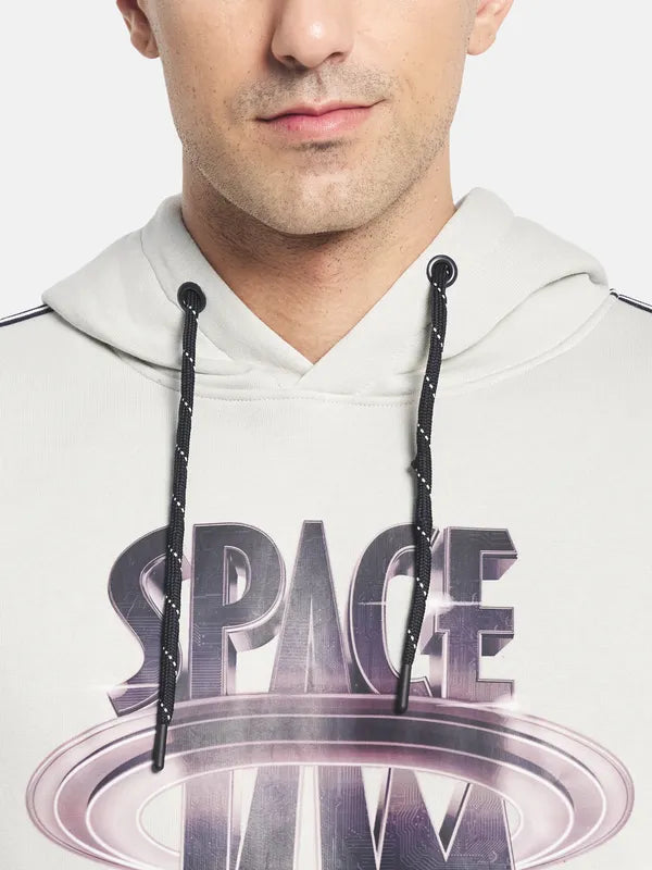 Men Grey Graphic Print Tracksuits