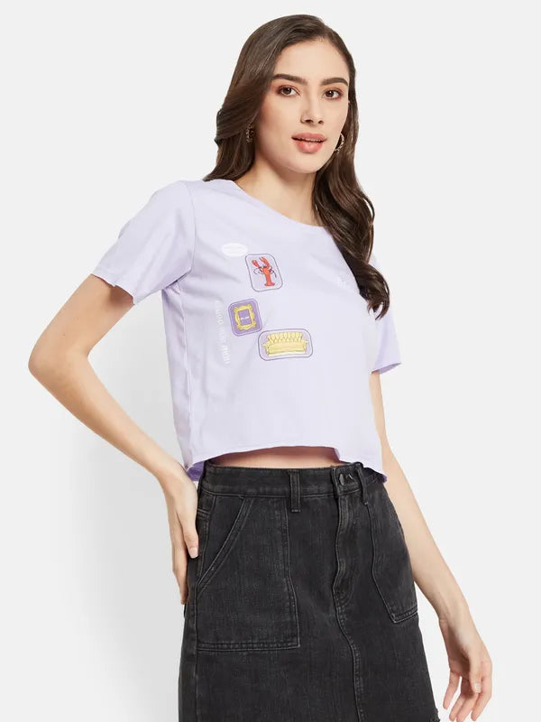 Warner Bros Friends Print Crop T-Shirt
