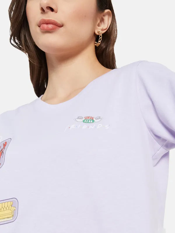 Warner Bros Friends Print Crop T-Shirt