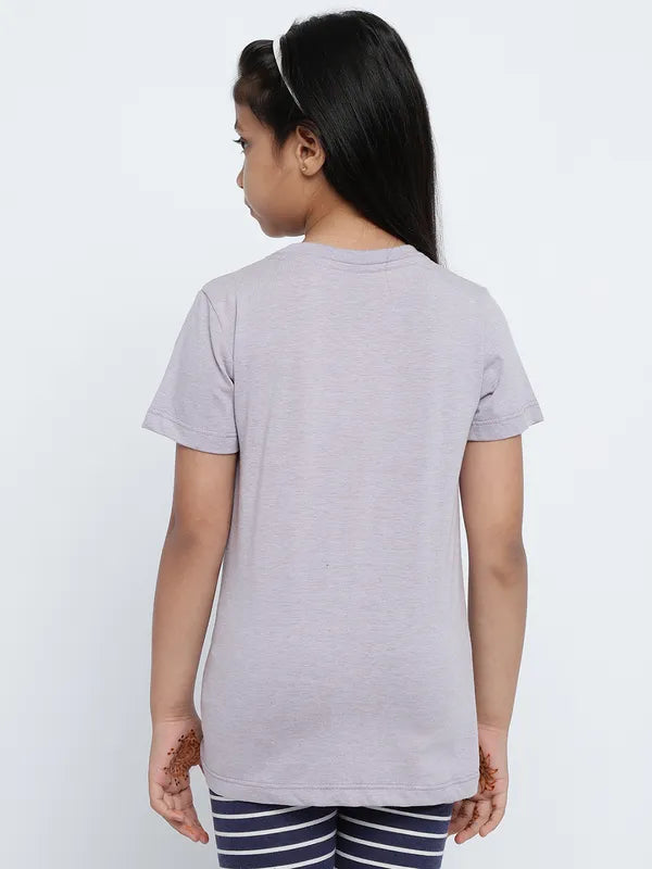 Mettle Girls Tom Jerry Printed Cotton T-Shirt