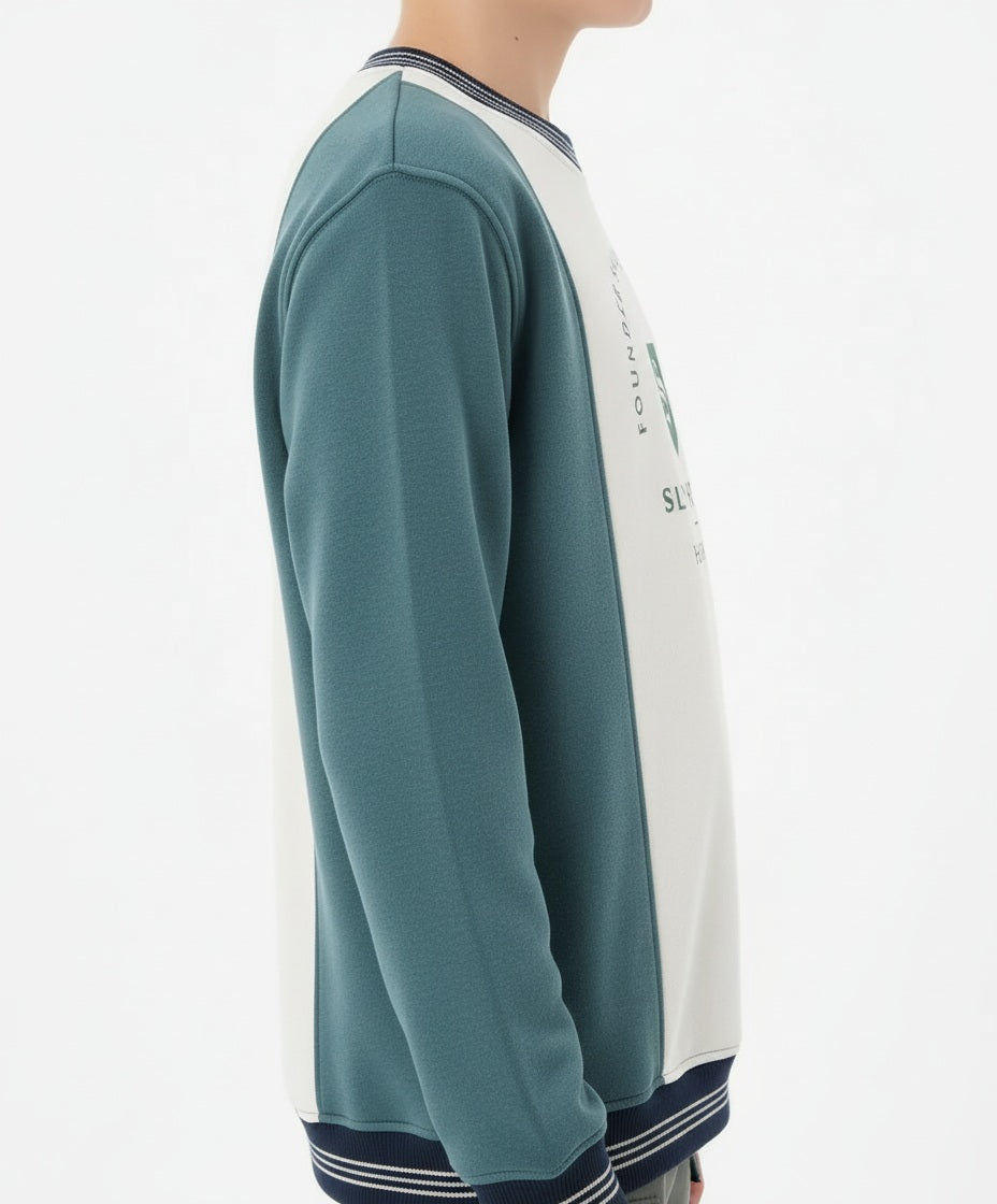 Boy Colourblocked Round Neck Sweatshirt