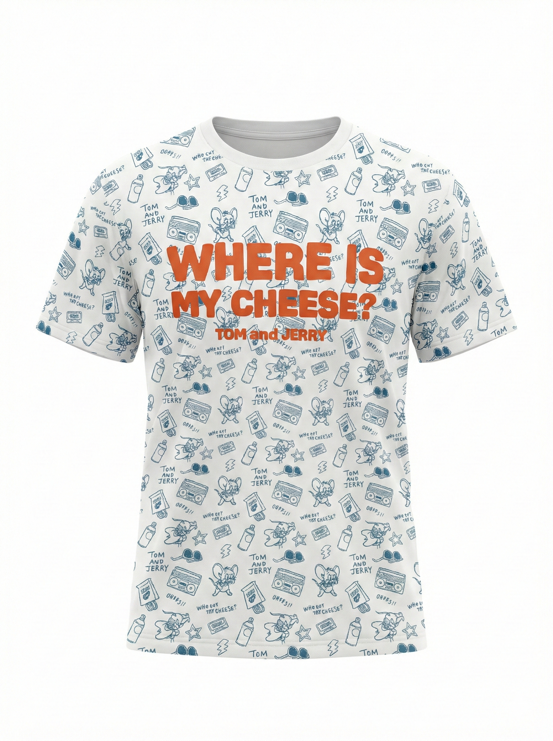 Boys Tom & Jerry Printed Cotton T-shirt