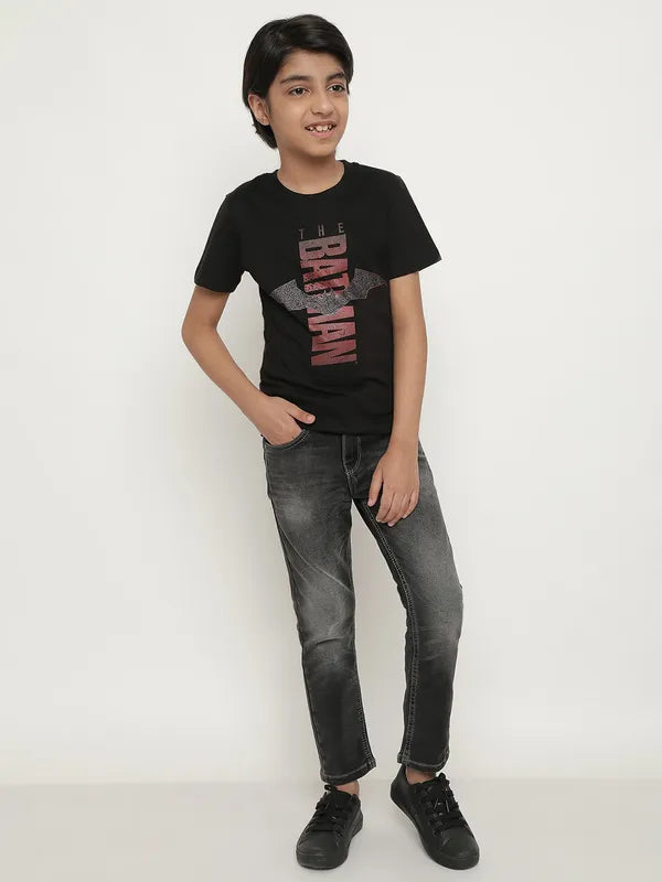 Octave Boys Batman Printed Cotton T-Shirt