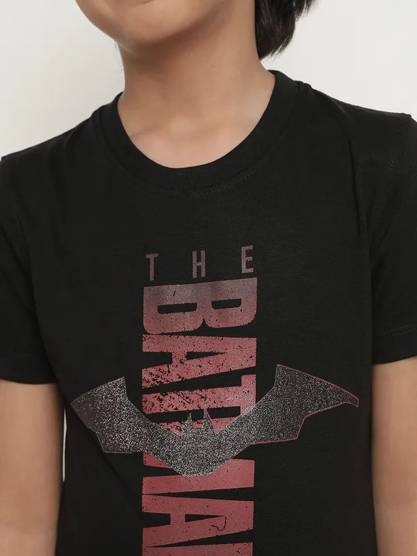 Octave Boys Batman Printed Cotton T-Shirt