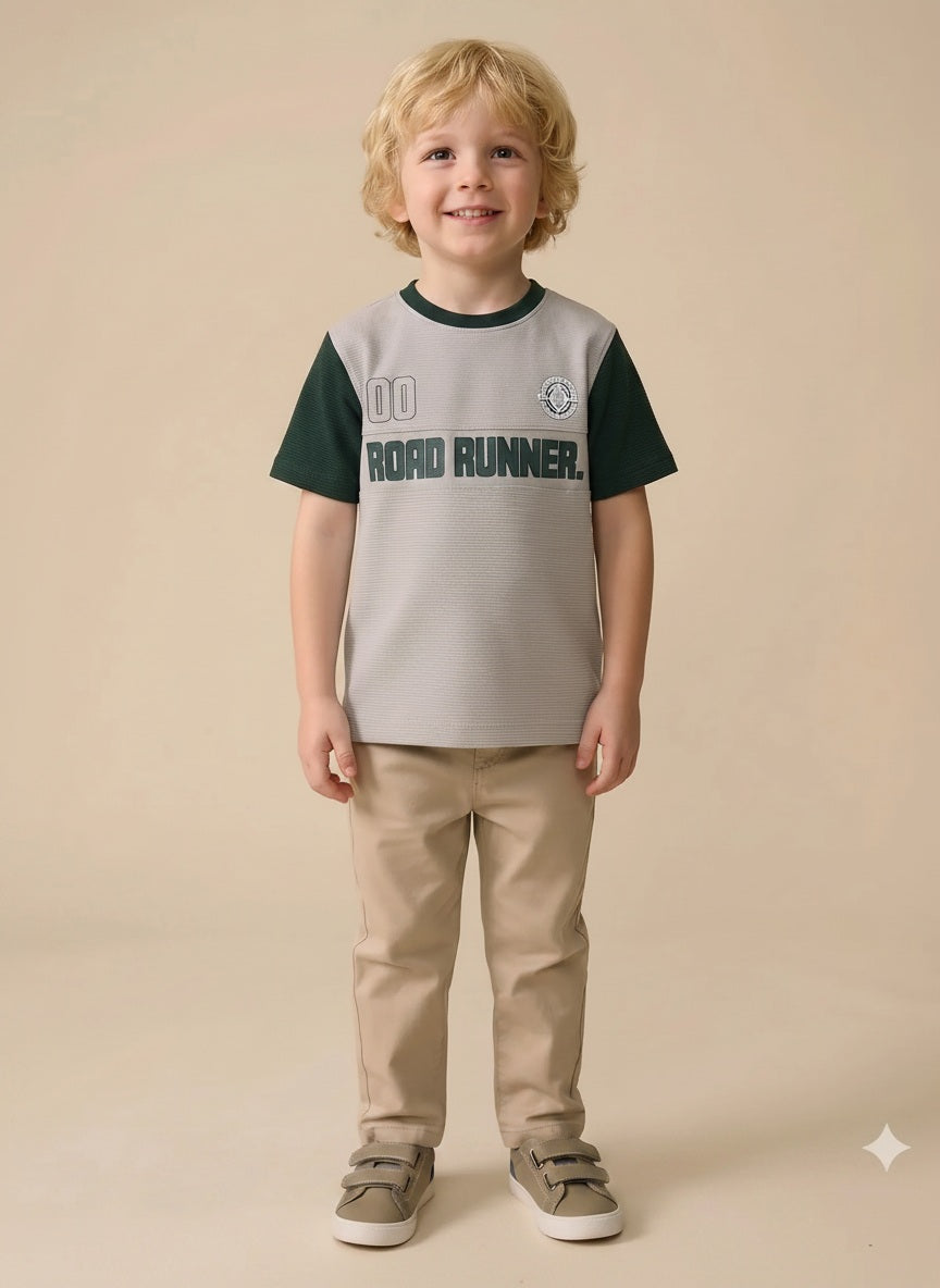 Boy Round Neck T-Shirt