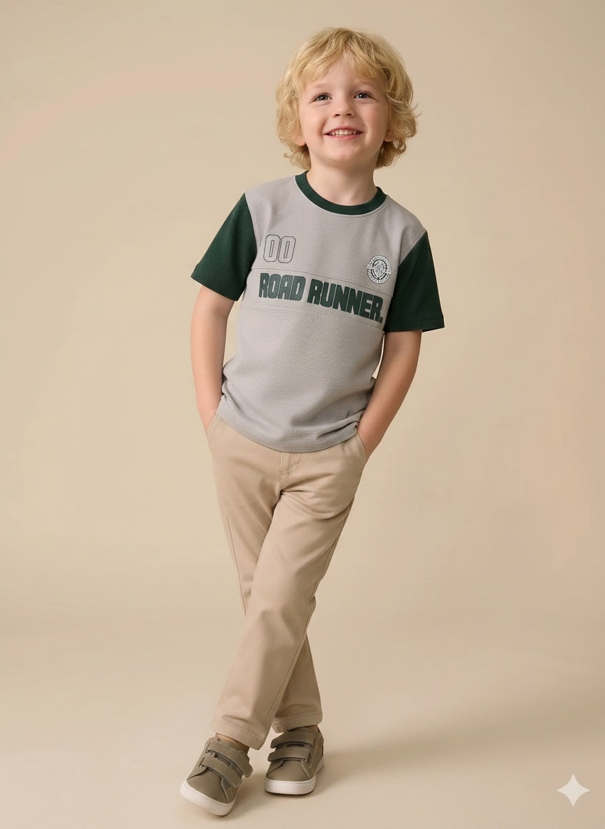 Boy Round Neck T-Shirt