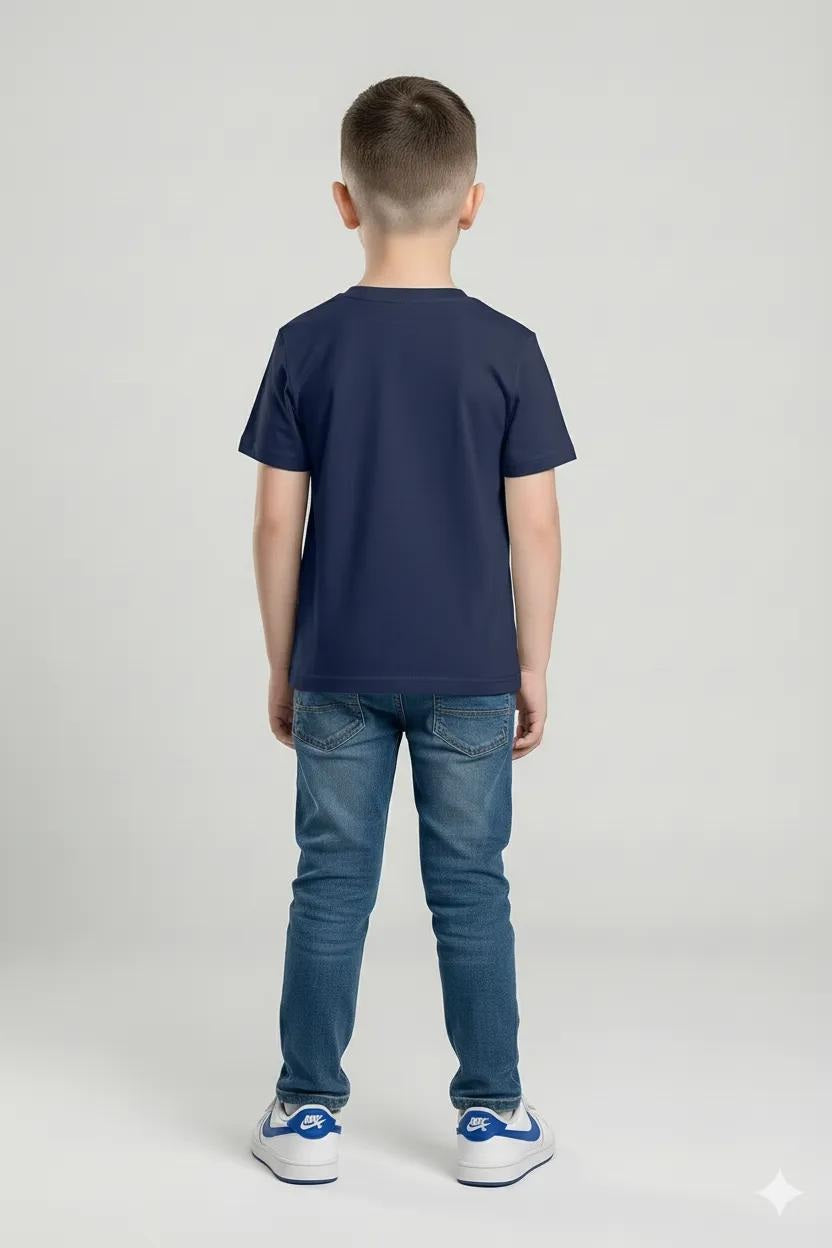 Octave Boy's Printed Round Neck T-shirt
