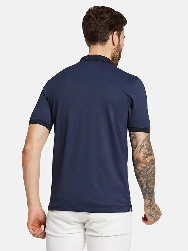 Octave Men Batman Polo Collar Solid T-Shirt