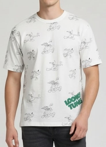 Men Off White Looney Tunes Printed T-shirt
