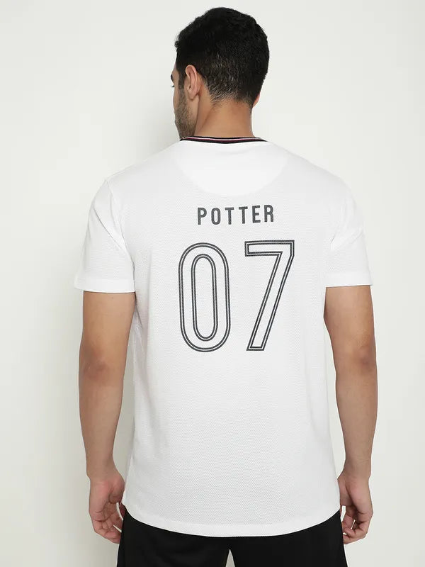 Octave Typography Printed Cotton T-Shirt